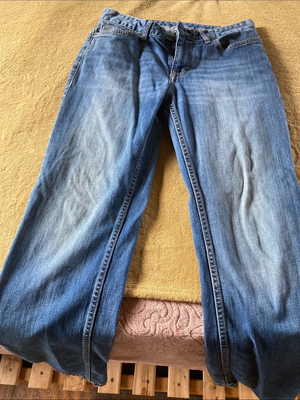 Calvin Klein Men's Blue Bootcut Jeans